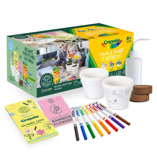 Garden Republic Jnr Crayola Color & Plant Starter Kit